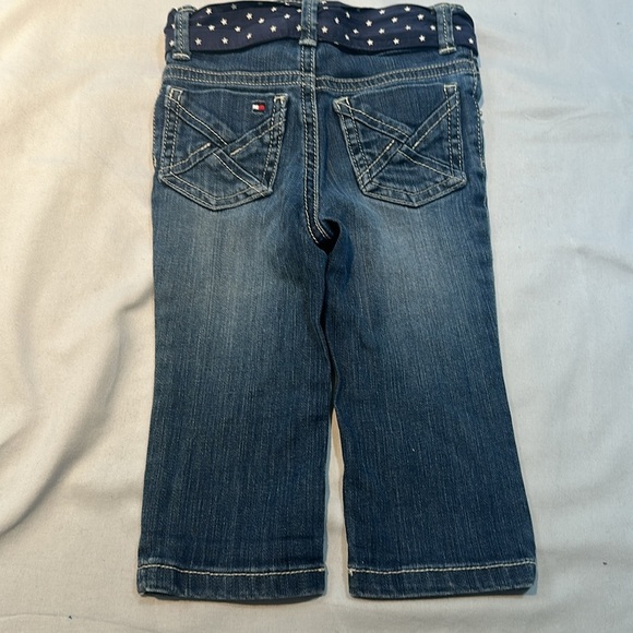 Tommy Hilfiger Kids' Denim Jeans with Starry Belt - Picture 3 of 4